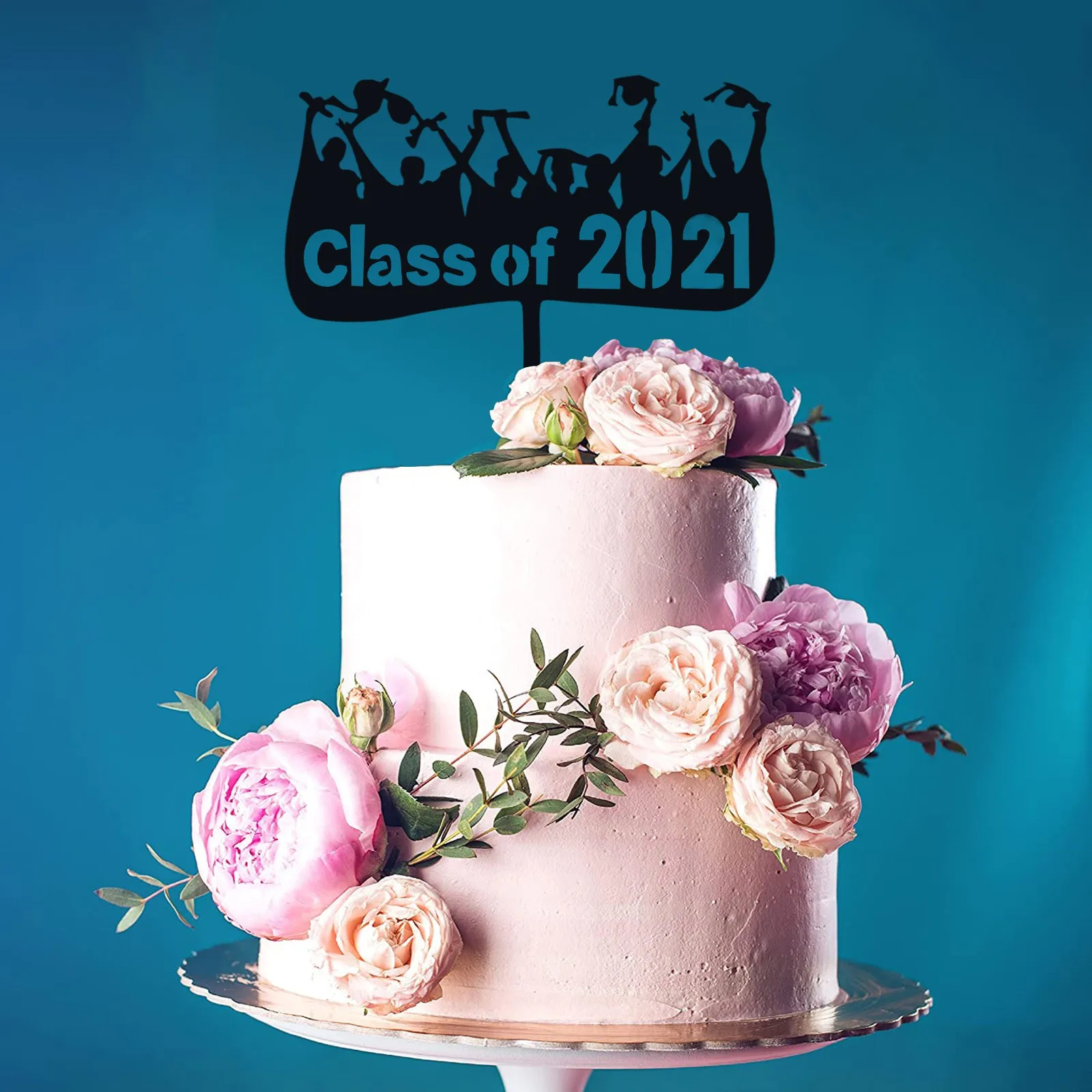

2021 Cake Topper,Glitter Graduation Party Decorations,Class Of 2021 Graduation P