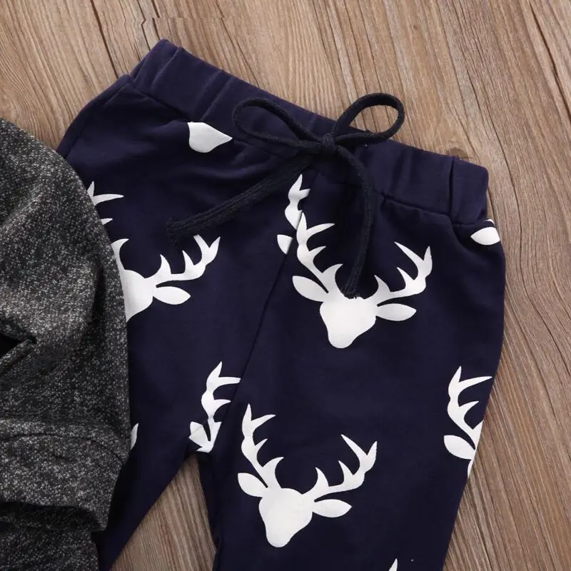 

Goocheer 2020 Fashion Newborn Infant Baby Boy Clothes Sets 3pcs Long Sleeve Romper Pant Hats Outfit Clothes