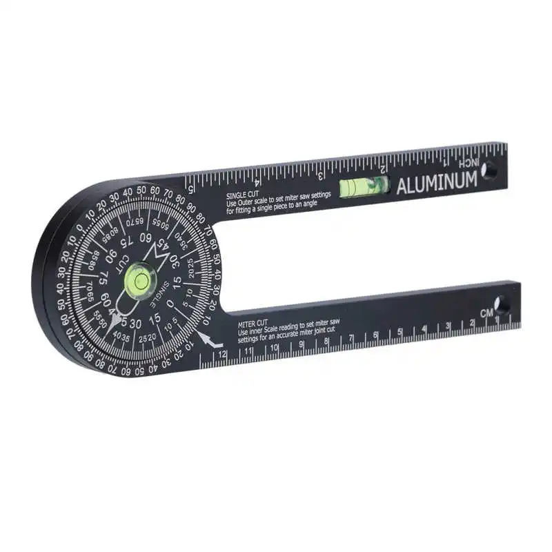 

Miter Saw Protractor Bubble Level Angle Finder for Positioning