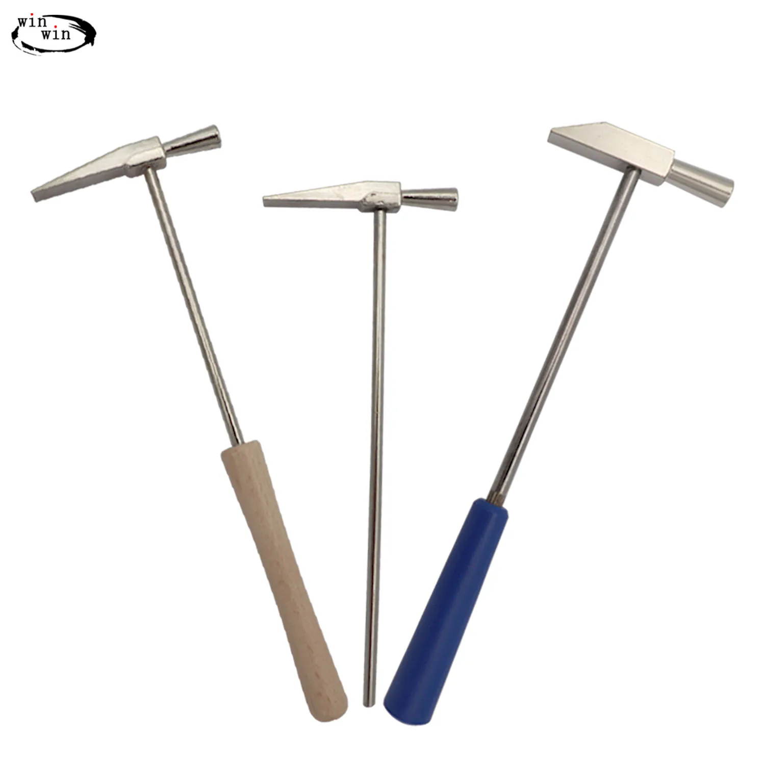 Berkem 7 Kinds Of Hammer Practical Round Head Hammer with Wooden/Plastic Handle for Jewelry Making Diy Crafts Ball Peen Hammer professional geological hammer duckbill mason hammer exploitation of mineral reso
