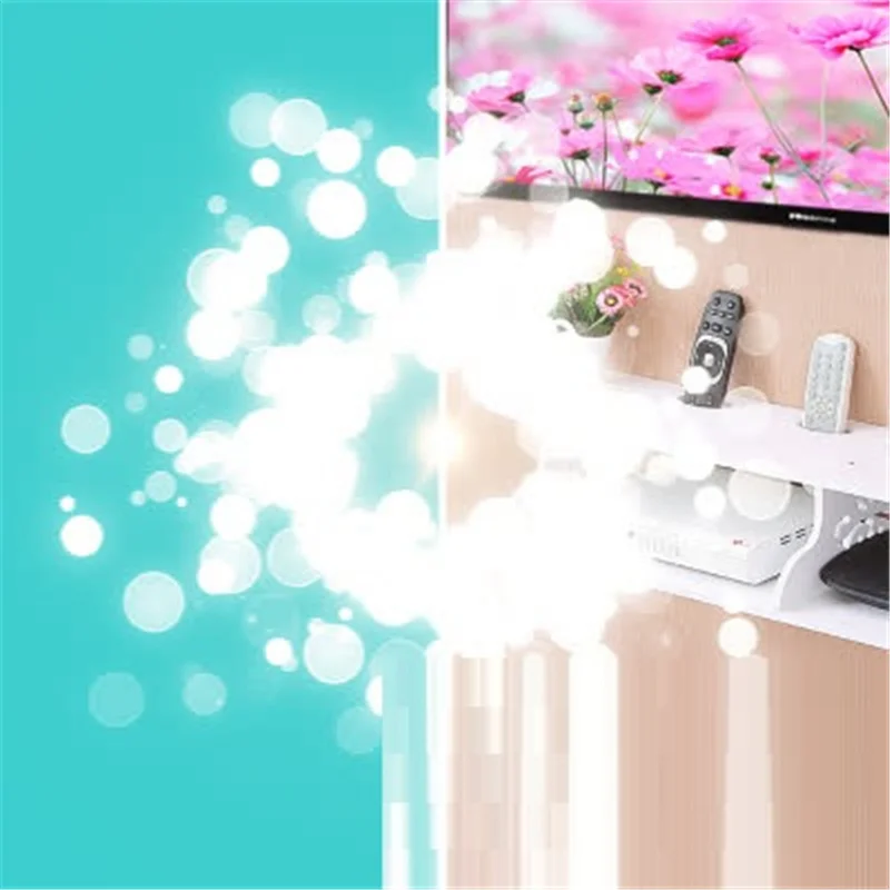 wireless Europe router living room wall hanging decoration WIFI storage rack shelf box hanger stacks TV set-top socket cover | Дом и сад
