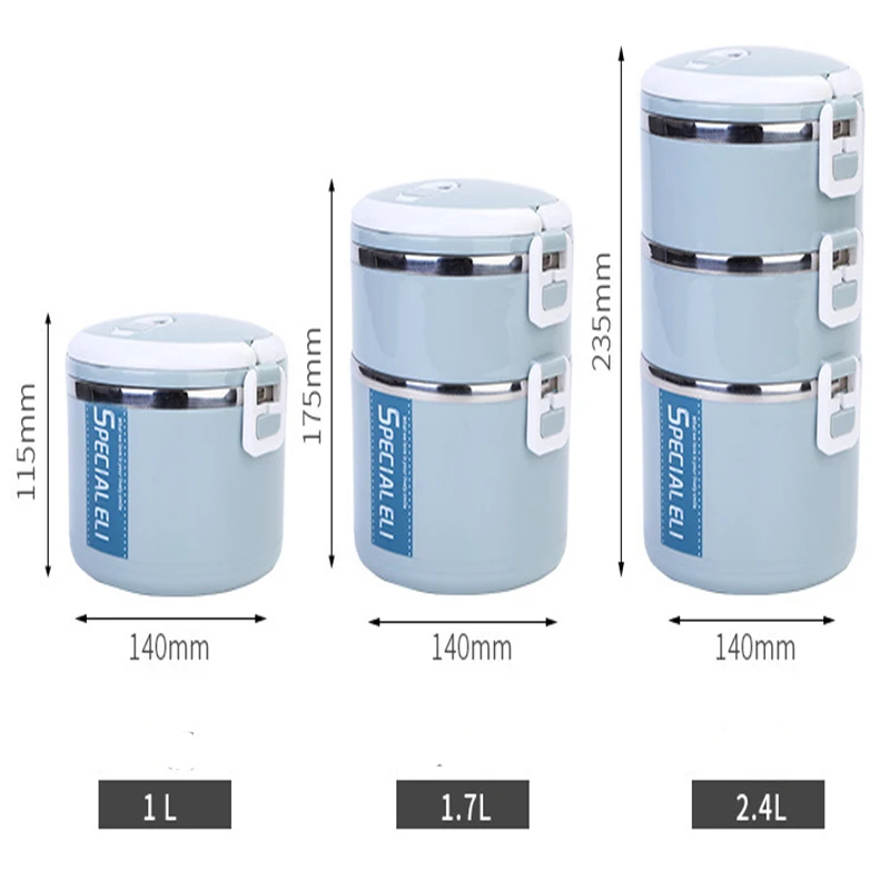 Изоляционная герметичная отдельная решетка из нержавеющей стали Bento Box детский