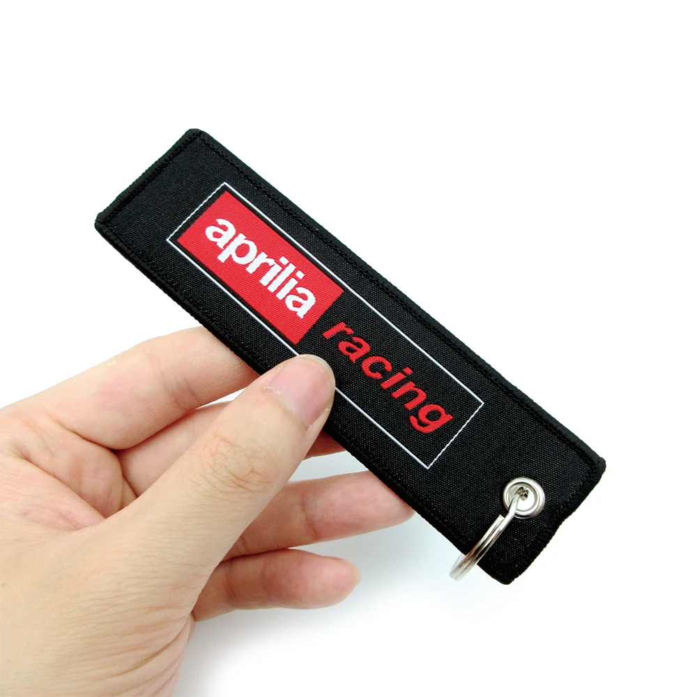

Universal Motorcycle Keychain Accessories Embroidery Key Holder Chain Collection Key Ring For Aprilia Racing Keyring Keychains
