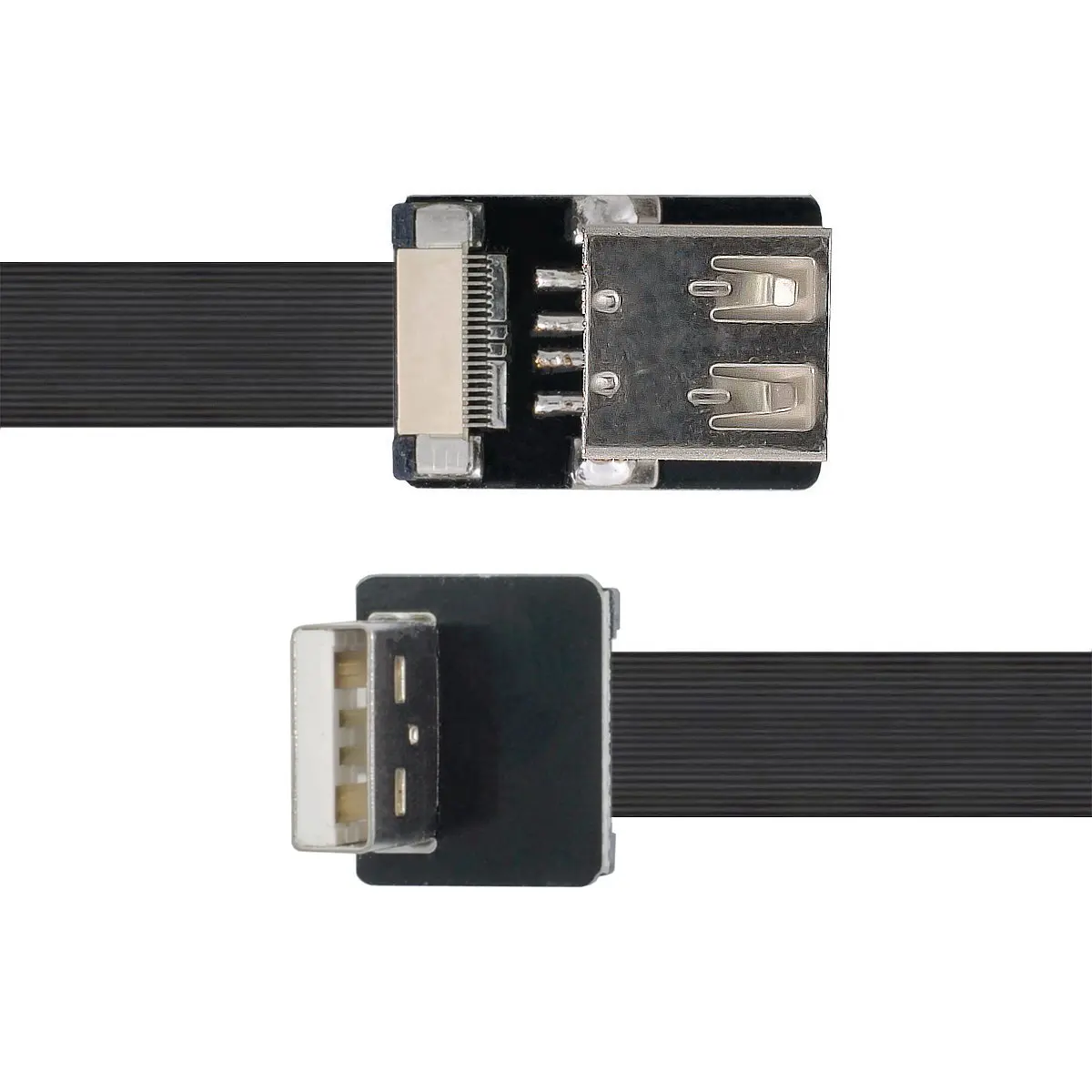 

Zihan Up angle USB 2.0 Type-A штекер-гнездо удлинитель данных плоский тонкий FPC кабель для FPV, диска, сканера и принтера