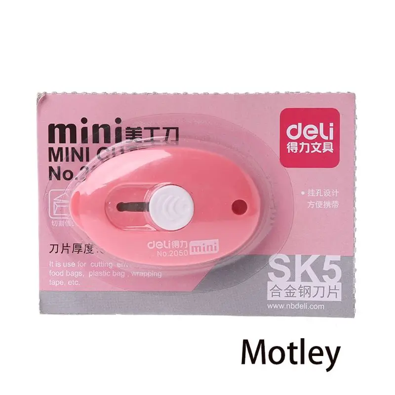 

New Random Color Mini Utility Knife Box Cutter Retractable Razor Blade DIY Tool 090F