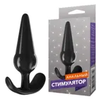 Анальный стимулятор черный 13 см