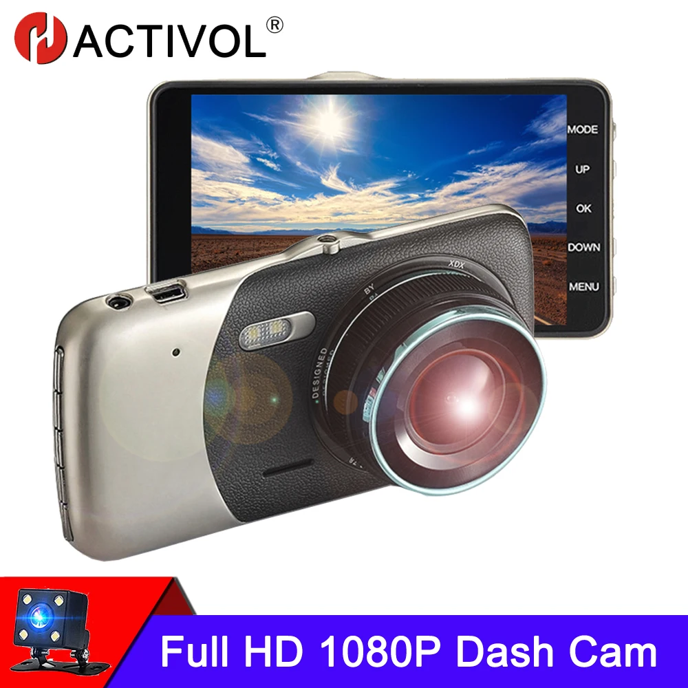 Dash Cam 4 Inch dashcam Car DVR Recorder Full HD 1080P Car Video Recorder Dashcam Dash Camera Record car camera recorder