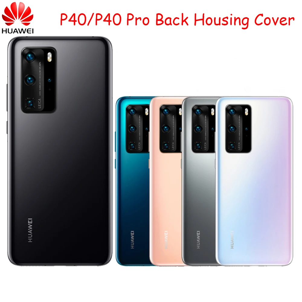 

Huawei P40 Pro Back Battery Cover P 40 ANA-AN00 Rear Glass Door Panel Case For Huawei P40PRO ELS-AN00 Battery Cover Replacement