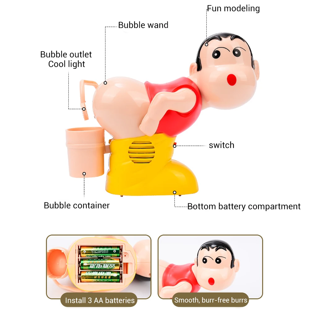 Детская Электрическая воздуходувка для мыльных пузырей машина выдувания