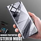 Умный зеркальный Чехол-книжка для Xiaomi Redmi Note 10, 9, 9s, 8, 8T, Poco X3 NFC, M3, 7, 10s Pro Max, Xiaomi 11, 10 T Lite Pro