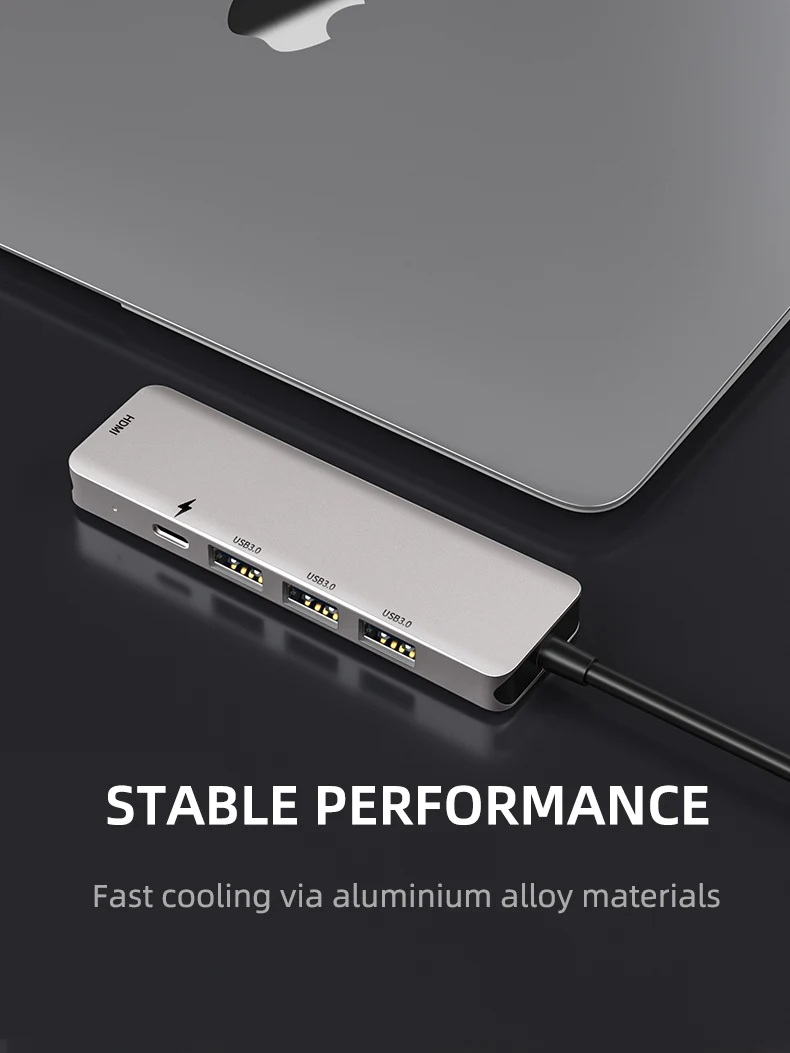 IHaitun usb-хаб C к Мульти USB 3,0 4K HDMI адаптер док-станция для Macbook Pro type C PD VGA SD TF DC3.5 для huawei 30 samsung порт 3,1