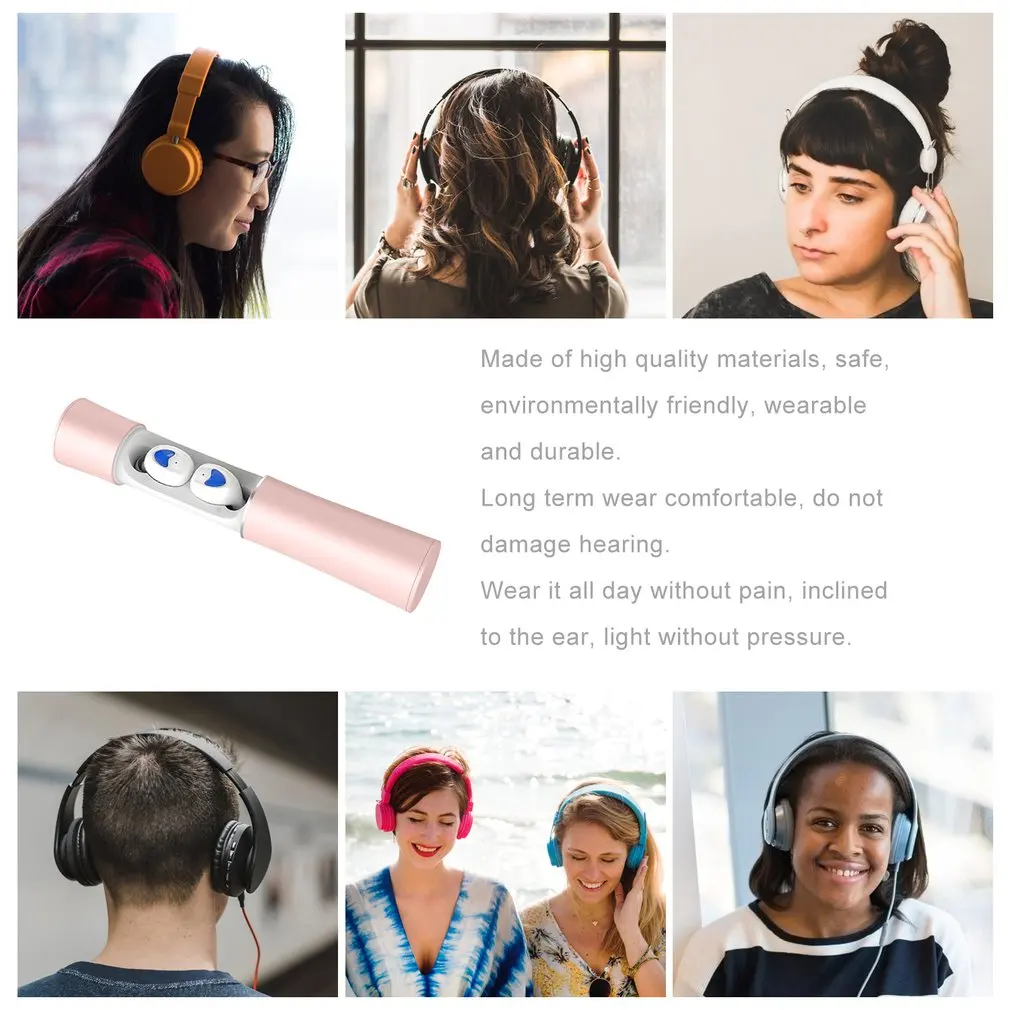 TW20 Wireless Earphone With Charging Station Bluetooth 5.0 Stereo Bass In-Ear Headset Sports Earphones | Электроника