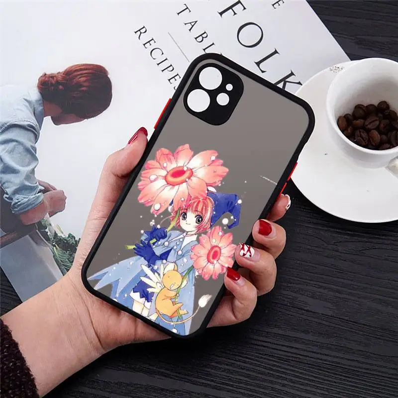 

Cardcaptor Sakura lovely cartoon girl Phone Case matte transparent For iphone 7 8 11 12 plus mini x xs xr pro max cover