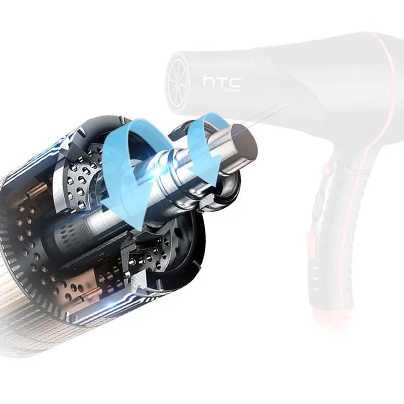 Мощный Фен для волос профессиональный фен парикмахерских 2200 Вт инструменты