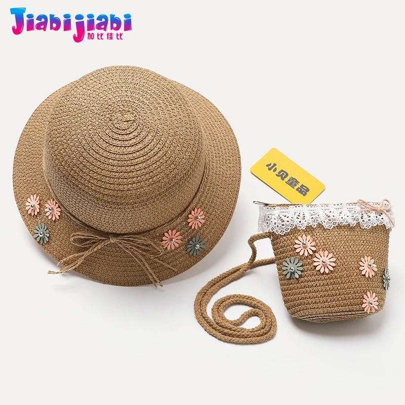 Панама летняя соломенная шляпа принцессы для детей маленьких девочек