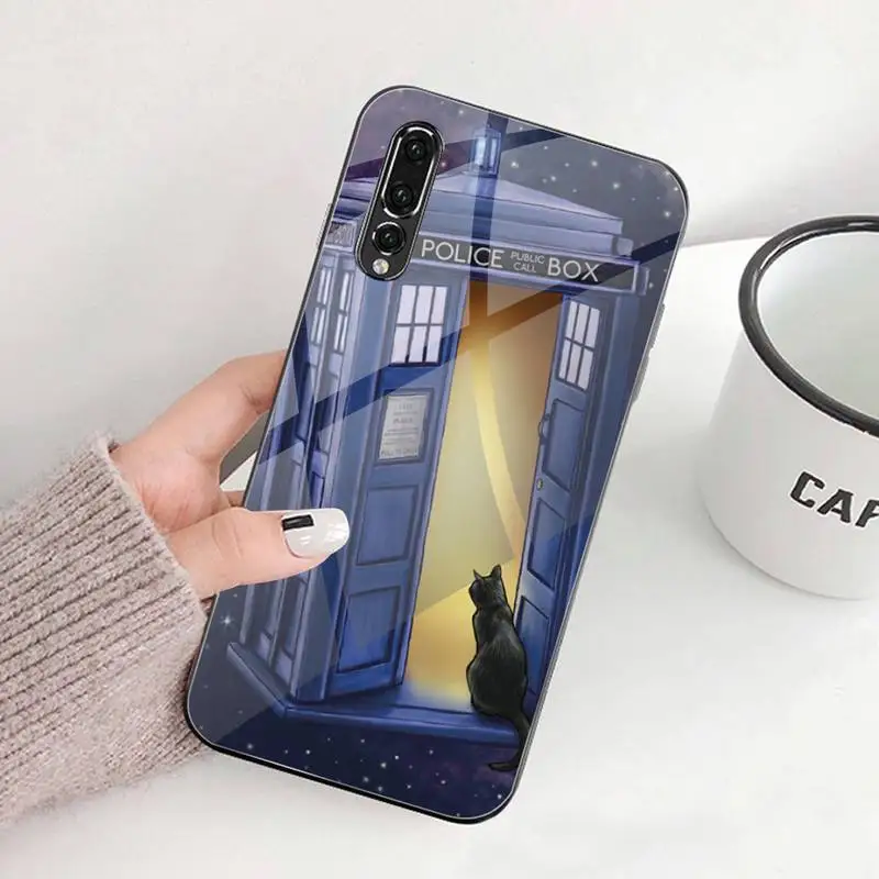 Чехол Tardis для Huawei P30 P20 P10 lite honor 7A 8X 9 10 mate 20 Pro закаленное стекло | Мобильные телефоны