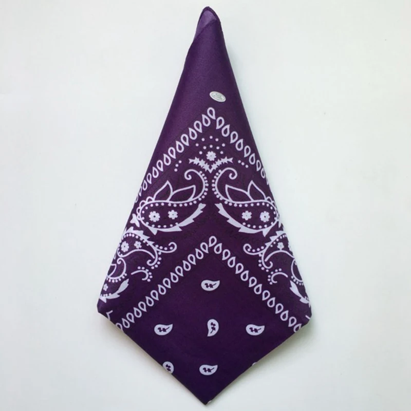 Бандана шарф квадратной формы головы и шеи шарфы модные хип-хоп кепки черный