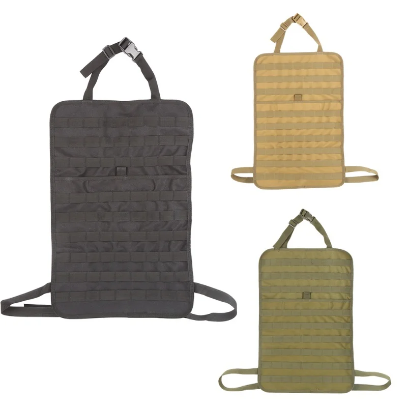 

Tactical Car Seat Organizer 600D Nylon Seat Back Organizer Car Seat Cover Protector Fits For All Cars 3 Color