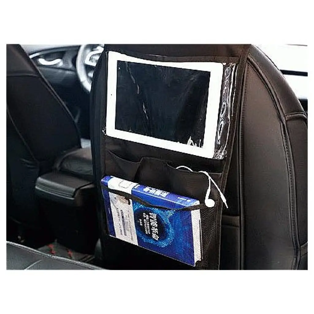 

Car Seat Back Regulator Tablet Organizer