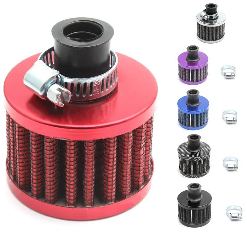 Автомобильный воздушный фильтр 12 мм Круглый конический воздухозаборник с