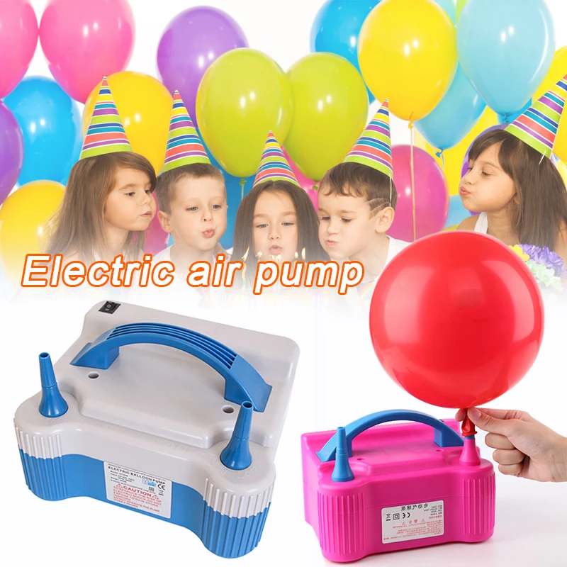 

Портативные электрические воздушные насосы Queiting 600 Вт, воздушный насос с двумя насадками для вечерние НКИ, свадьбы, дня рождения, украшение