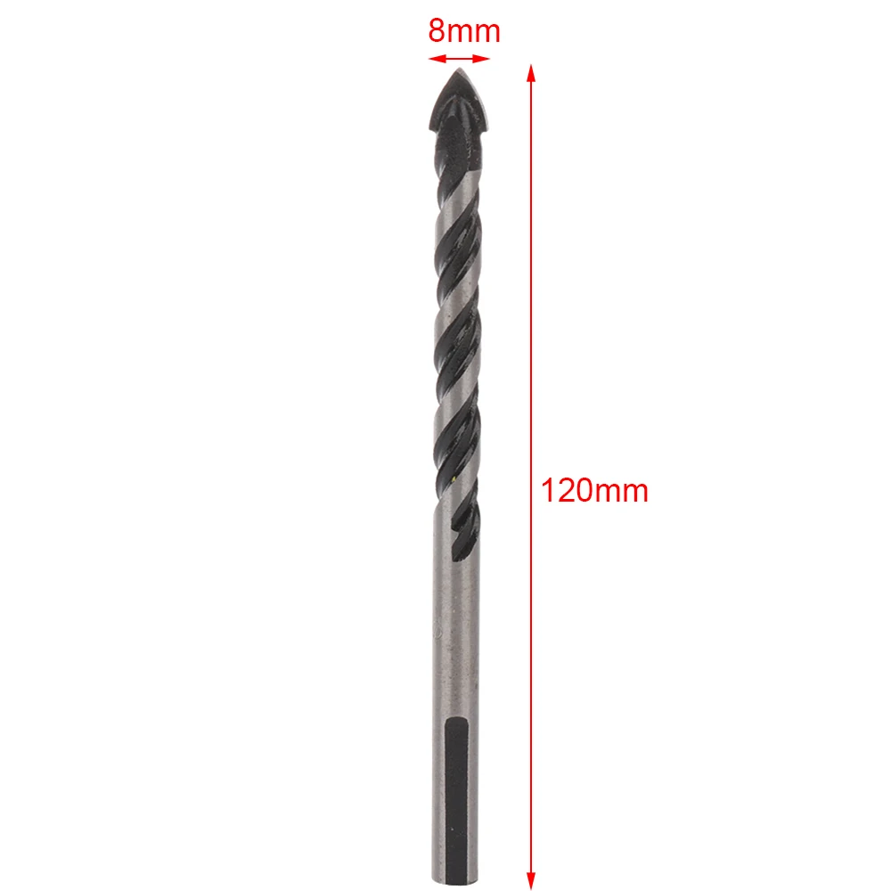 

1pc 6/8mm Triangular Head Auger Drill Bit Set Alloy Triangular Head Auger Twist Drill Bits For Glass Stone Power Tool Supplies