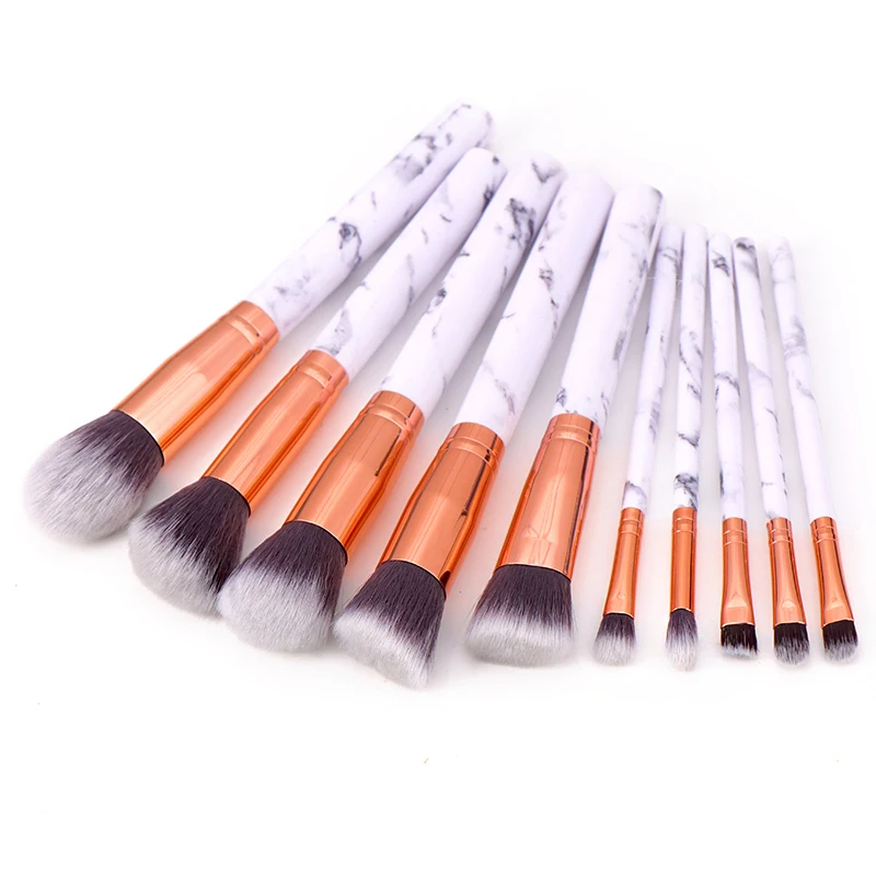 Набор кистей для макияжа 10 шт. кисти основы теней хайлайтера консилера румян
