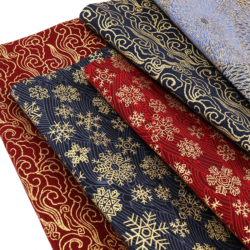 

5pcs 20x25cm Japanese Cotton Fabric Bundle For Patchwork Sewing Dolls Bags Needlework Cloth Quilting Material DIY Bronzing cloth