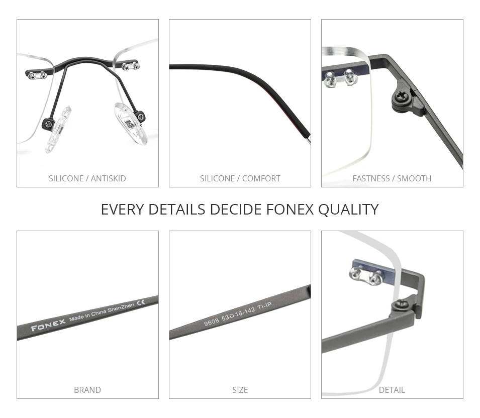 

Titanium Reader Glasses Unisex Rimless Prescription Lens Optical Eyewear Ultralight Anti-Glare Vintage Reading Eyeglasses Oculos