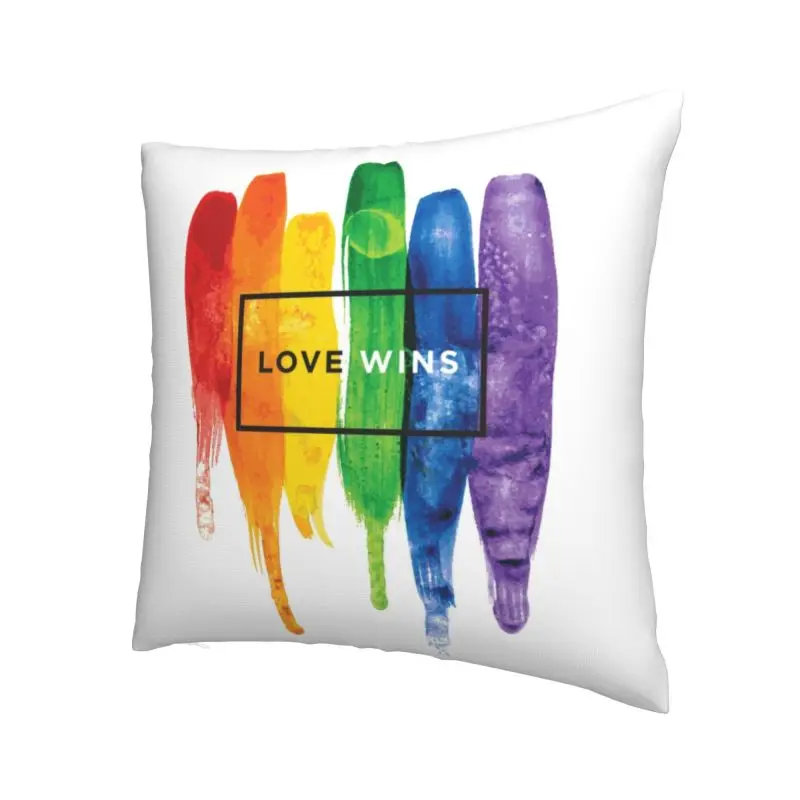 ЛГБТ Love Wins Радужная краска GLBT наволочка украшение лесбийские геи гордость для