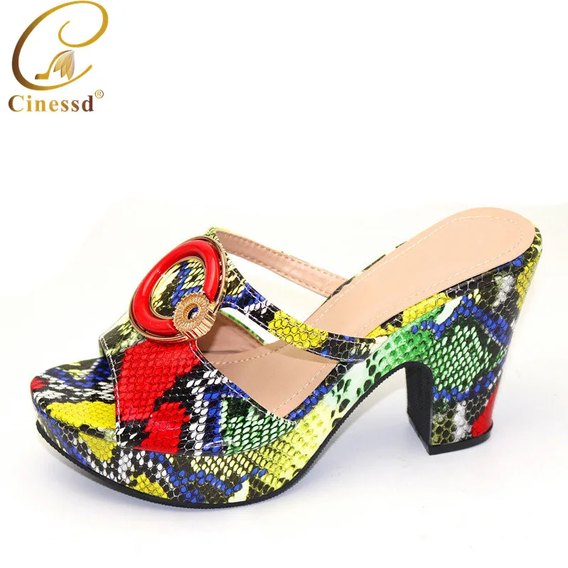 

2020 NEW Fashion Sexy Square Head Slides Women Shoes Peep Toe 10cm High Heels Slip On Heels Pumps