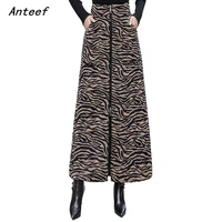 velvet down cotton vintage high waist autumn winter casual loose long for woman skirts womens 2021 skirt clothes