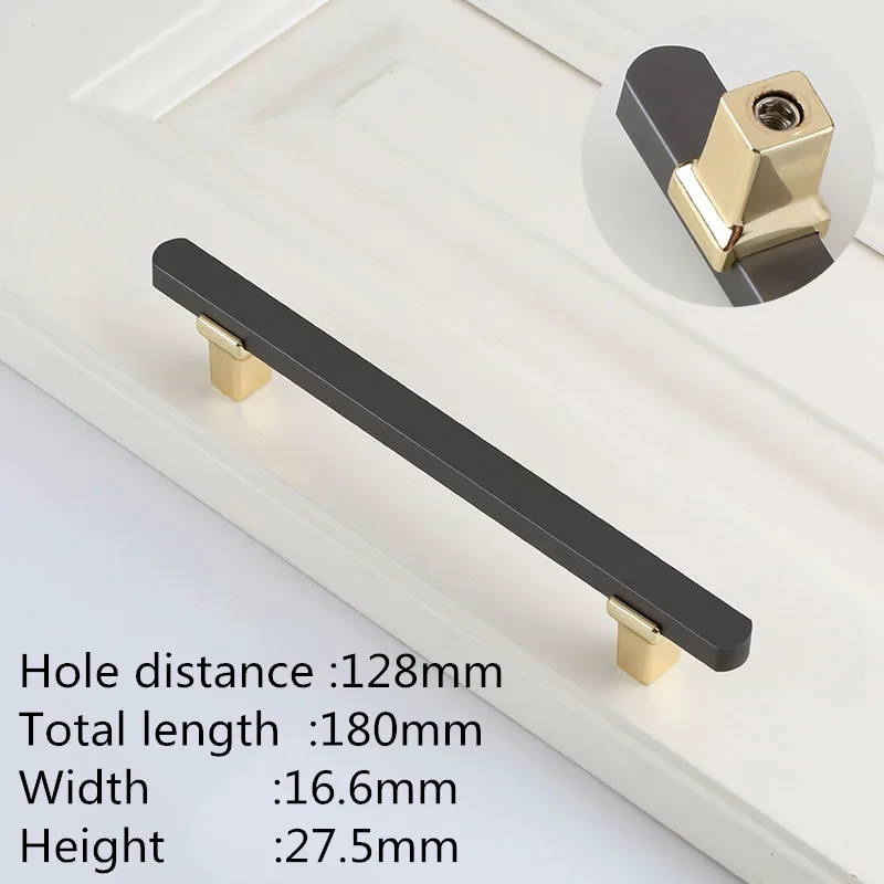 

Ручки для шкафов KK & FING серые золотые цинковые