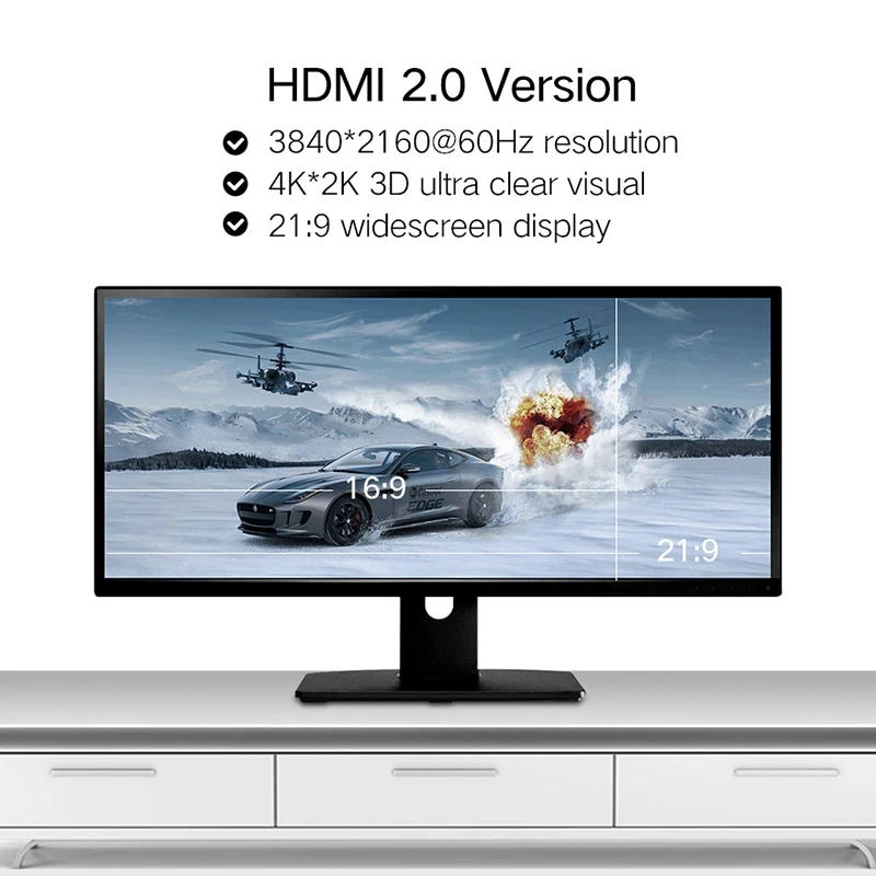 Shuliancable HDMI кабель 2,0 HDMI к HDMI 4K 1080P 3D 1 м 2 м 3 м 5 м 10 м 15 м 20 м для ноутбук с HDTV проектор xbox PS3/4 компьютерный кабель