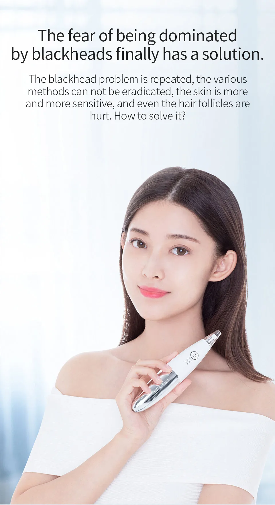 Xiaomi Youpin InFace электрический угорь аппарат Угри косметология аппарат для мыть поры чистящее средство