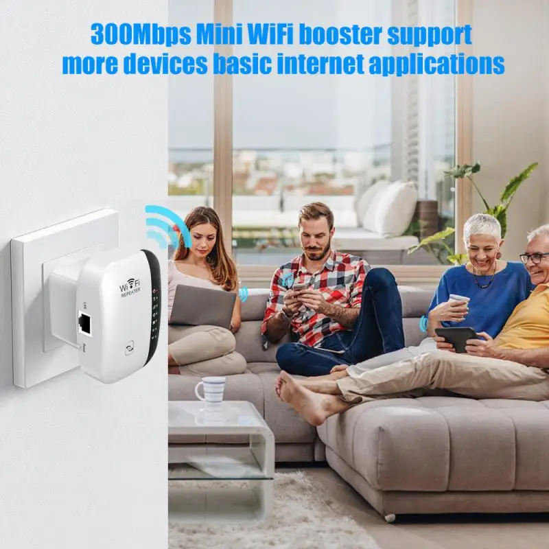 Усилитель сигнала Wi Fi 300 Мбит/с совместим с портом Ethernet|Усилители сигнала| |