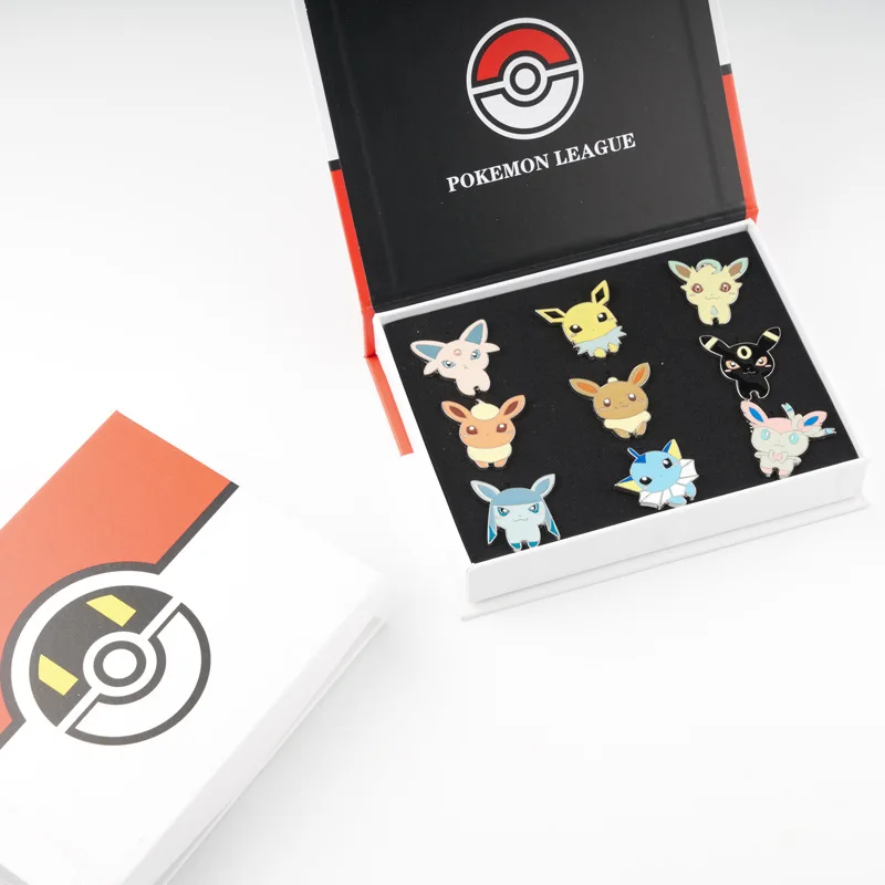 Эмалированная булавка в виде покемона костюм кавайной Пикачу эльфа эмблема для