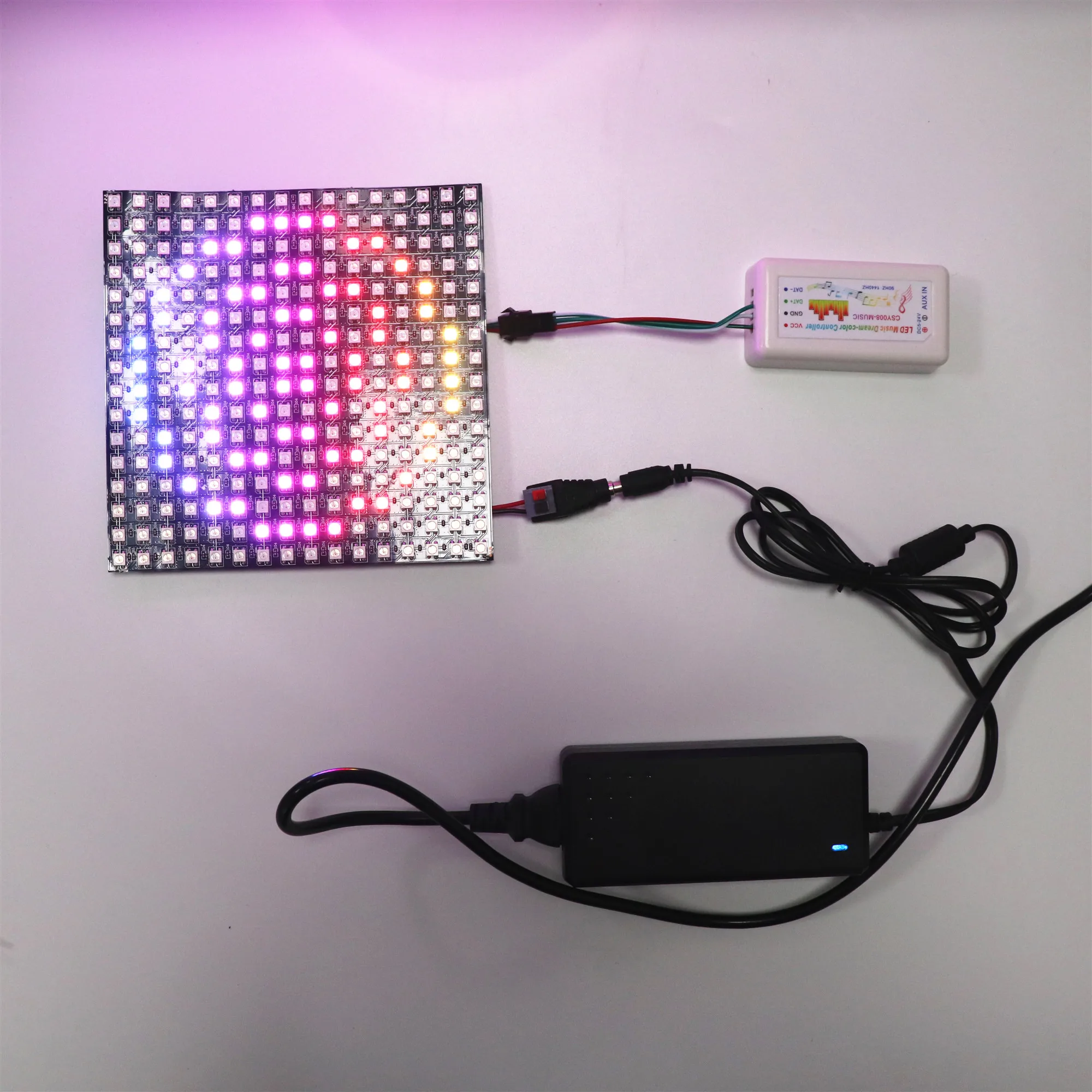 Ws2812b Светодиодная лента матричный музыкальный контроллер поддержка bluetooth wifi android