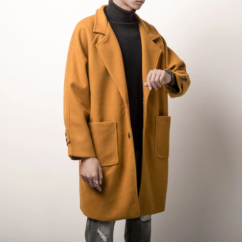 Зимняя шерстяная куртка в стиле ретро мужская смешанная Осенняя ветровка