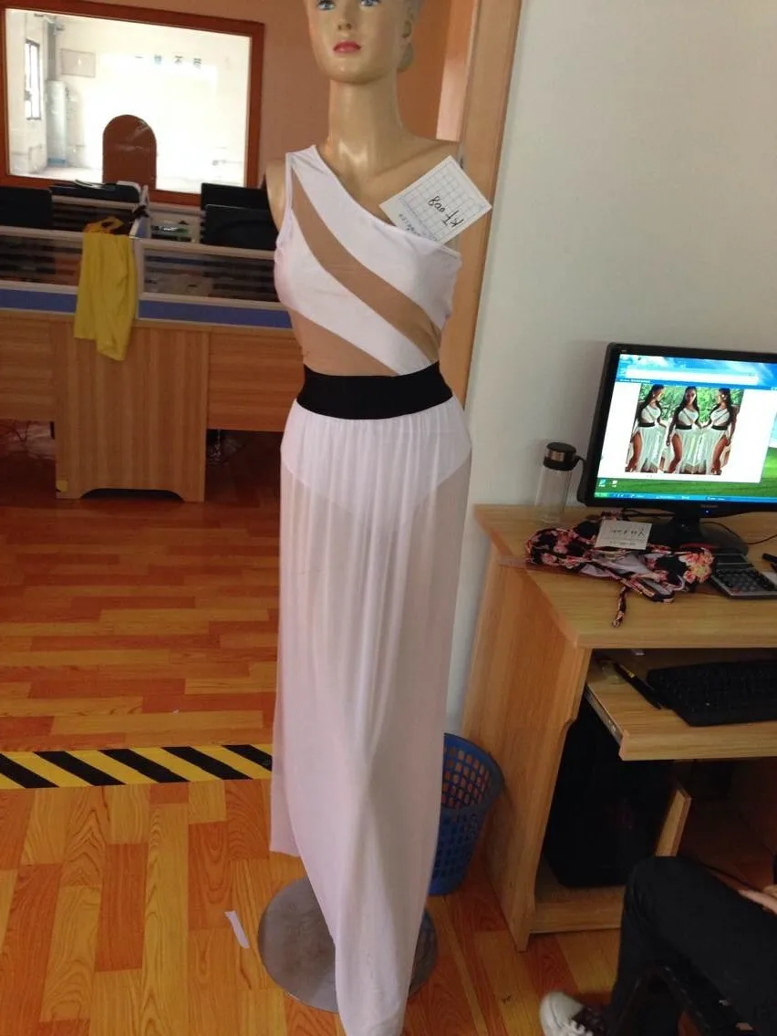 Короткие Длинные платья белое сексуальное облегающее платье макси Клубное на