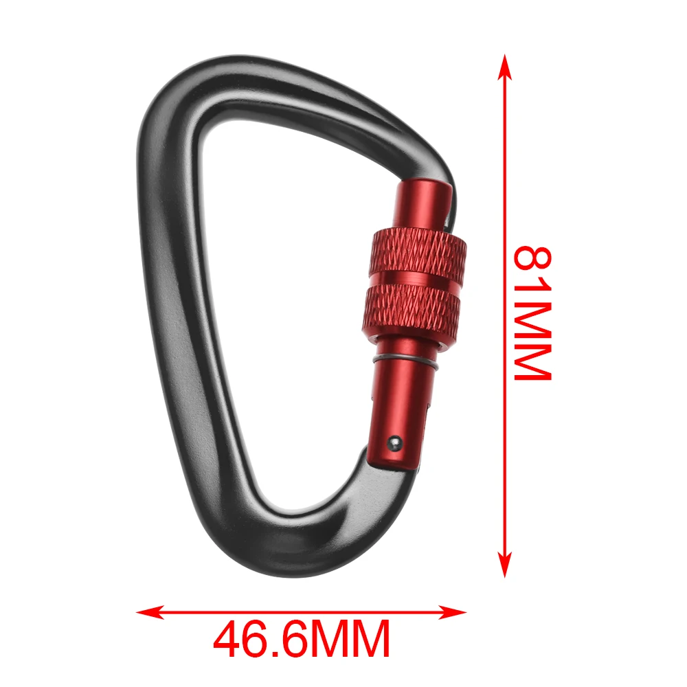 

New 12KN Climbing Carabiner D Shape Quickdraws Professional Climbing Buckle Lock Security Safety Lock Outdoor Climbing Equipment