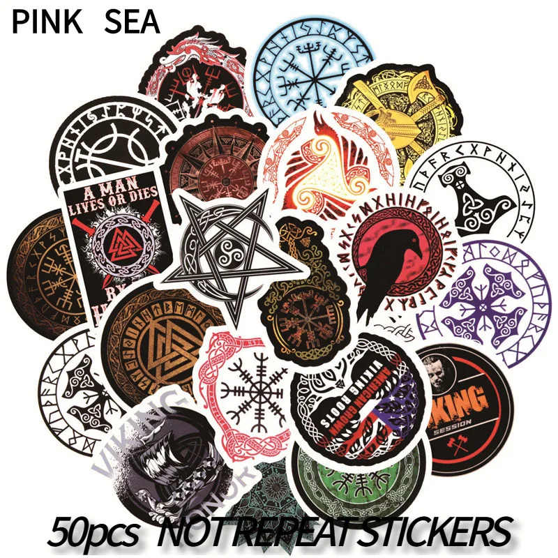 10/30/50Pcs/set Viking Vikinger Cartoon Graffiti Stickers For Scrapbook Bicycle Motorcycle Skateboard Snowboard Laptop Luggage