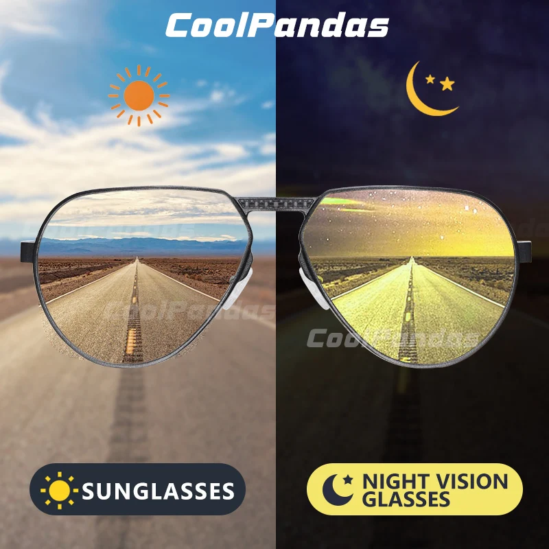 CoolPandas 2020 фотохромные алюминиево магниевые поляризационные солнцезащитные очки
