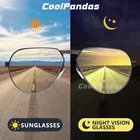 CoolPandas 2022 фотохромные алюминиево-магниевые поляризационные солнцезащитные очки-авиаторы для мужчин и женщин солнцезащитные очки дневного и ночного видения Gafas De Sol
