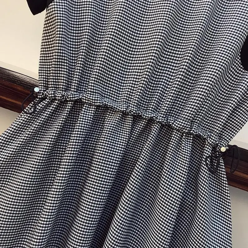 Женское модное платье в клетку модель 2020 года большая женская футболка