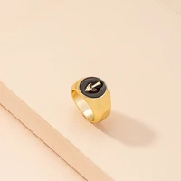 ring 2021 trend new personality drop oil ring ladies retro fashion party banquet hand jewelry