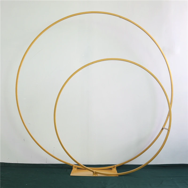 Двойная круглая свадебная АРКА металлическая уличная Свадебная декорация стенд