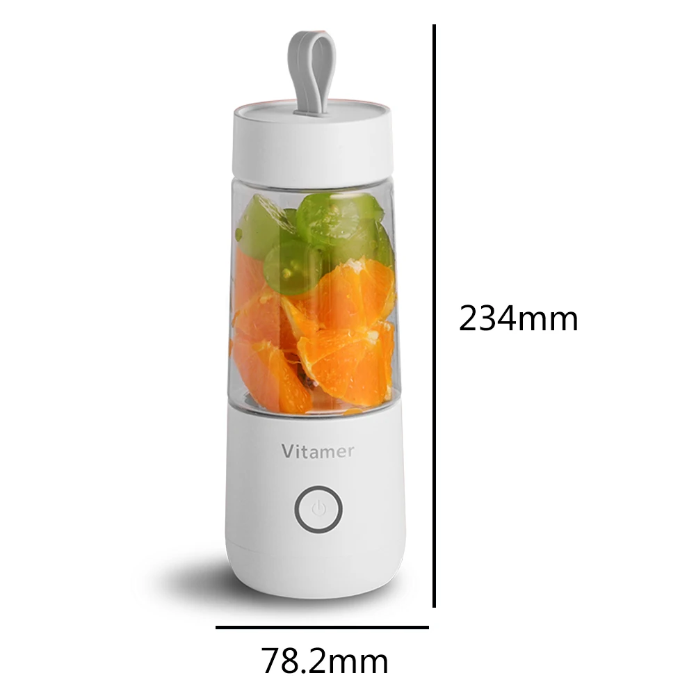 

350ml Portable Blender USB Mixer Electric Juicer Machine Mini Food Smoothie Processor Hand held Personal Fruit Squeezer Juicer