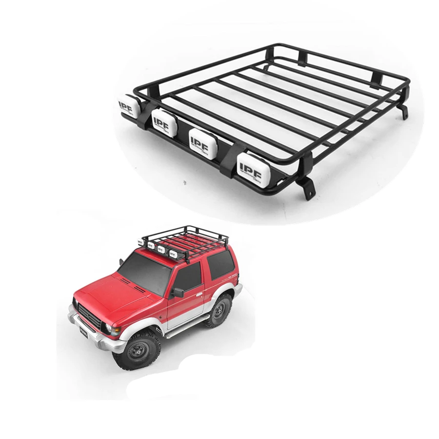 Багажник на крышу Tamiya CC01 PAJERO двухдверный металлический багажник для игрушек