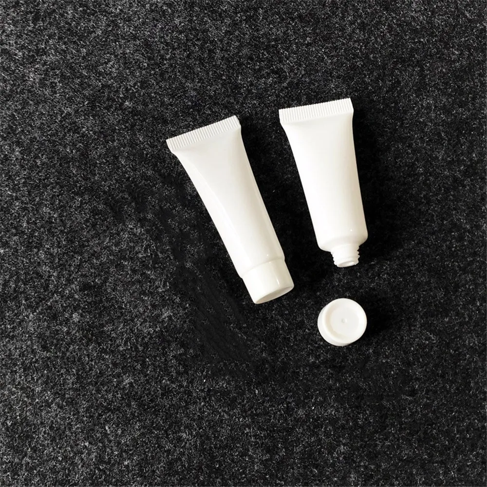 Бесплатная доставка 20 шт. 10 мл белая пластиковая запасная Косметическая Мягкая